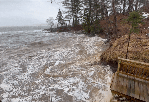 Derrick storm erosion